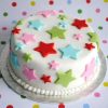 Colorful Stars Fondant Cake 500X500 1