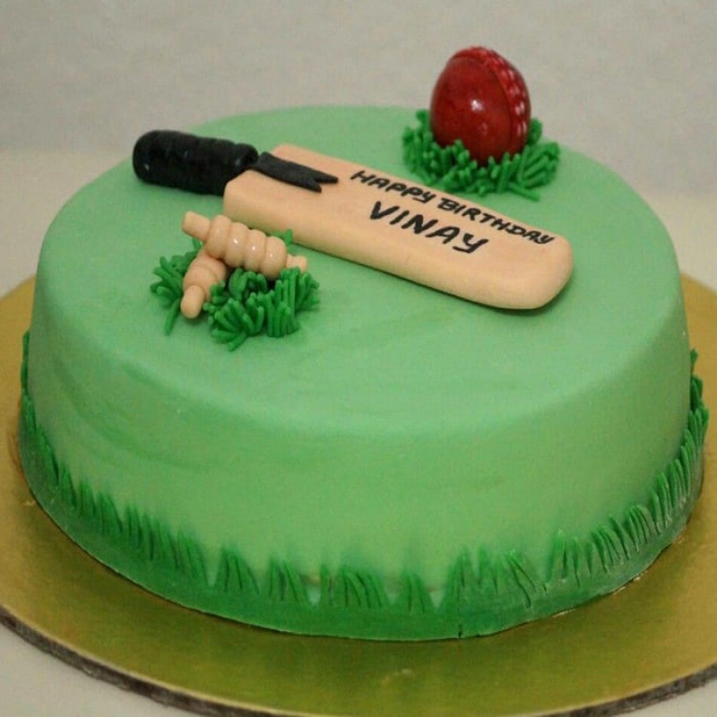 Cricket Bat Ball Theme Designer Cake 3 Cricket Bat Ball Theme Designer Cake