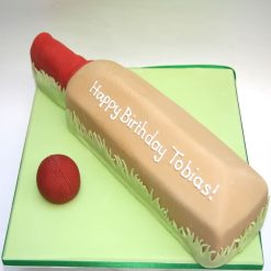 Cricket Bat Fondant Cake