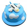 Cute Airplane Fondant Cake 500X500 1