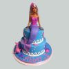 Cute Mermaid Barbie Fondant Cake 800X800 1