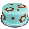 Daisies With Dots Fondant Cake 2 Daisies With Dots Fondant Cake 500X500 1