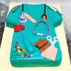 Doctor Uniform Themed Fondant Cake 2 Doctor Uniform Themed Fondant Cake 800X800 1