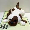 Doggie Birthday Fondant Cake 1 Doggie Birthday Cake 1