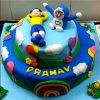 Doraemon And Nobita Fondant Cake 1 Doraemon Nobita Cake Founded Con