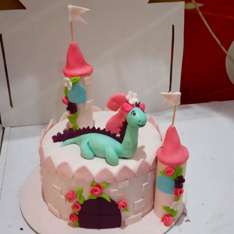 Dragon And Castle Theme Cake 3 Dragon And Castle Theme Cake