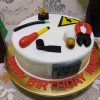 Electrician Tools Theme Fondant Cake 2 Electrician Tools Theme Fondant Cake
