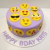 Emoji Faces Designer Fondant Cake 500X500 1