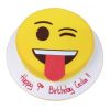 Emoji Wink Fondant Cake 2 Emoji Wink Fondant Cake