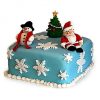 Festive Christmas Fondant Cake 2 Festive Christmas Fondant Cake 800X800 1
