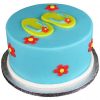 Flip Flop Theme Fondant Cake 500X500 1