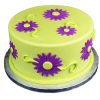 Flowers Green Purple Fondant Cake 800X800 1