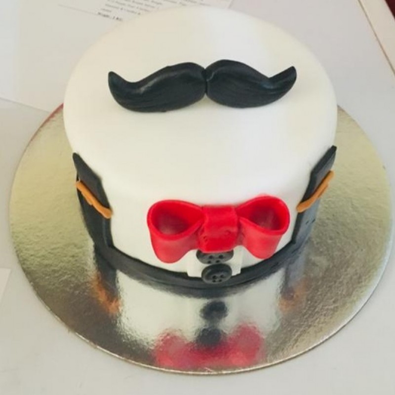 Gentleman Theme Fondant Cake 3 Gentleman Theme Fondant Cake