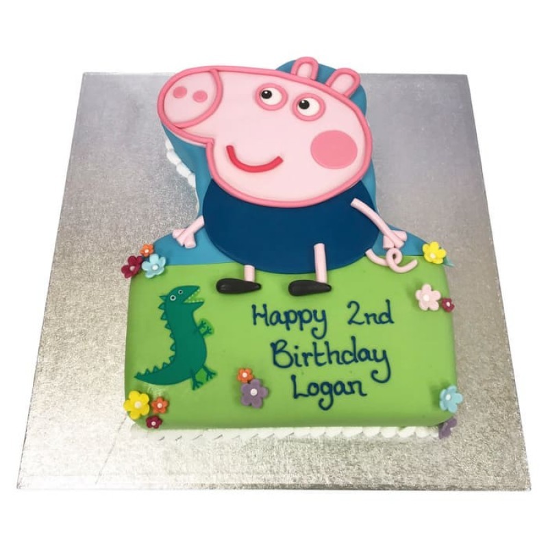 George Pig Designer Fondant Cake 3 George Pig Designer Fondant Cake