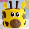 Giraffe Birthday Fondant Cake 800X800 1