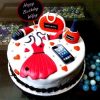 Girls Shopping Theme Fondant Cake 500X500 1
