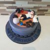 Gym Boy Theme Cake 1 Gym Boy Fondant Cake