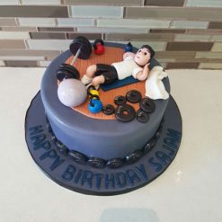 Gym Boy Theme Cake