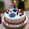 Gym Designer Fondant Cake 2 Gym Designer Fondant Cake