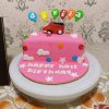 Half Birthday Fondant Cake 2 Half Birthday Fondant Cake