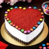 Hearty Red Velvet Gems Cake 1 Hearty Red Velvet Gems Cake Half Kg 2
