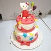 Hello Kitty Theme 2 Tier Fondant Cake 800X800 1