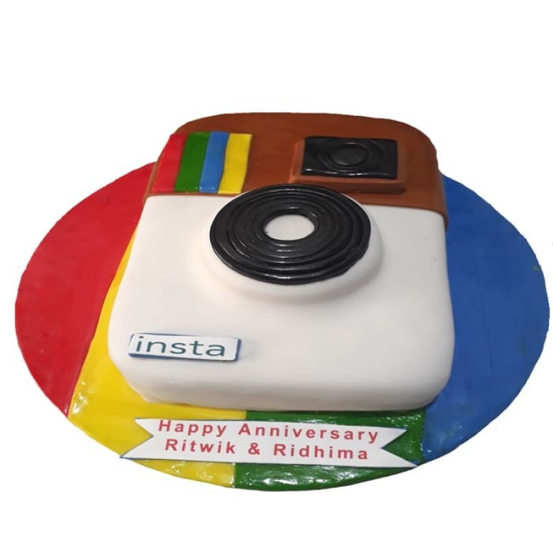 Instagram Themed Fondant Cake 3 Instagram Themed Fondant Cake