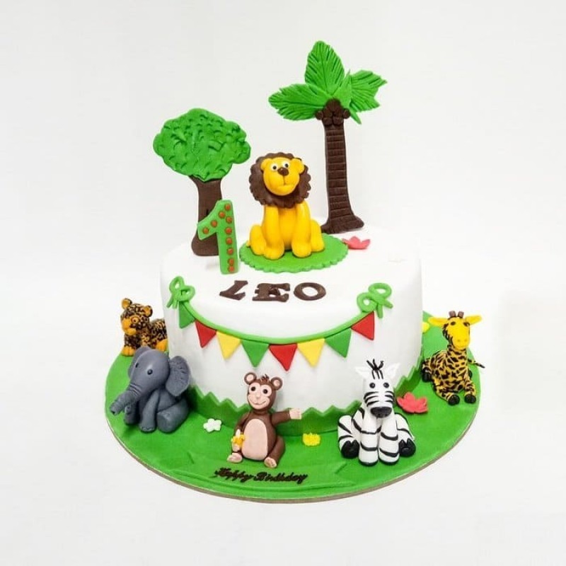 King Of The Jungle Fondant Cake 3 King Of The Jungle Fondant Cake