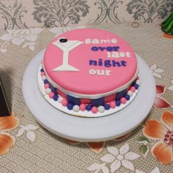 Last Night Out Bachelorette Cake