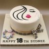 Lips Lashes Themed 18Th Birthday Cake 500X500 1