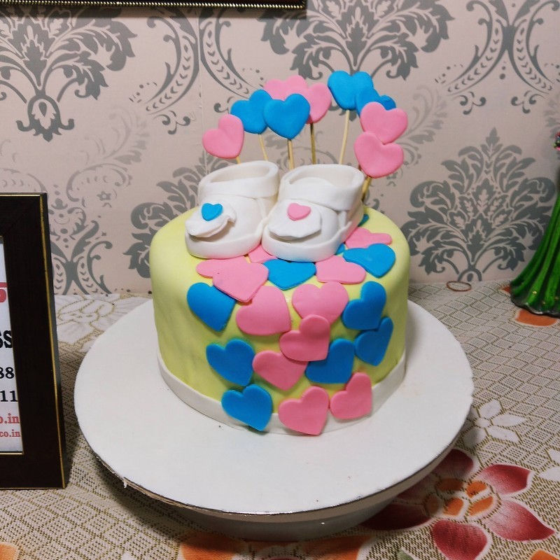 Little Hearts Baby Shower Cake 3 Little Hearts Baby Shower Cake