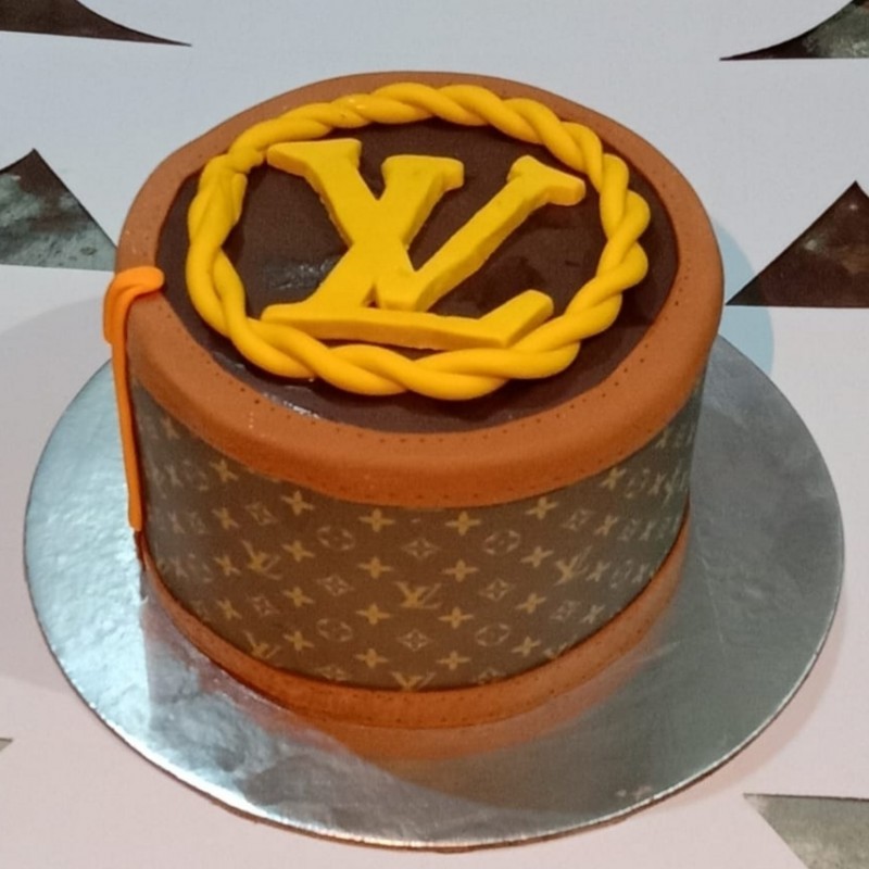 Louis Vuitton Theme Fondant Cake 3 Louis Vuitton Theme Fondant Cake