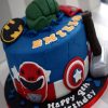 Marvel Avengers Theme Fondant Cake 1 Marvel Avengers Theme Fondant Cake 800X800 1
