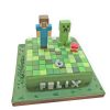 Minecraft Game Birthday Fondant Cake 1 Minecraft Game Birthday Fondant Cake 800X800 1