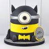 Minion As Batman Fondant Cake 800X800 1
