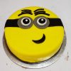 Minion Round Fondant Cake 800X800 1