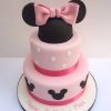 2 Tier Minnie Mouse Birthday Cake 1 Minnie Mouse Cake