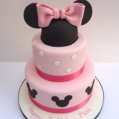 2 Tier Minnie Mouse Birthday Cake