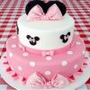Minnie Mouse Pink White Fondant Cake 800X800 1