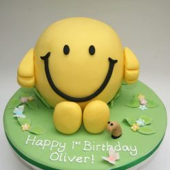 Mr Happy Fondant Cake