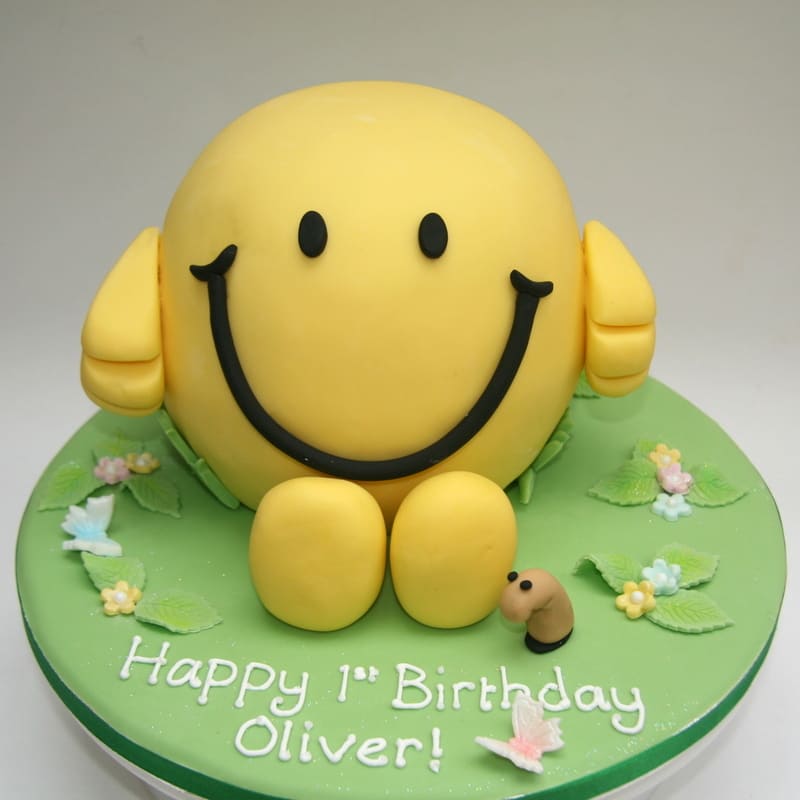 Mr Happy Fondant Cake 3 Mr Happy Fondant Cake