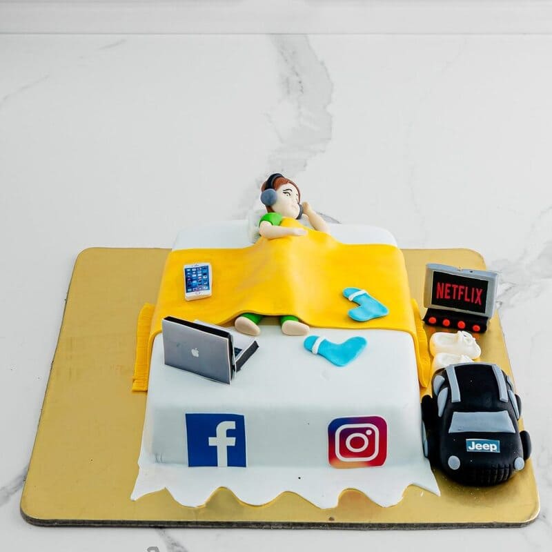 Musical Sleep Fondant Cake 3 Musical Sleep Fondant Cake