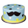 Mustache Theme Cake 500X500W