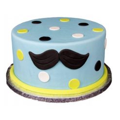 Mustache Theme Cake
