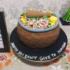 Mutton Biryani Handi Theme Cake