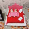 Naughty Couple Having Fun Fondant Cake 1 Naughty Couple Having Fun Fondant Cake