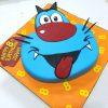 Oggy Face Designer Fondant Cake 800X800 1