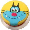 Oggy Theme Fondant Cake 800X800 1