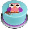 Owl Theme Fondant Cake 500X500 1