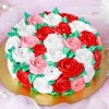 Abundant Roses Chocolate Cake 2 P Abundant Roses Chocolate Cake Half Kg 132283 M